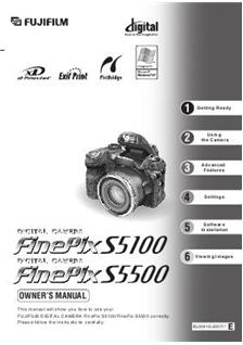 Fujifilm FinePix S5500 manual. Camera Instructions.